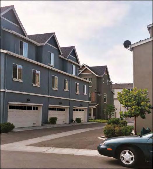 Rationale To minimize the visual prominence of garages row house and town house garages should be designed to blend into the structure.