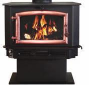 Specifications Width: 30 Height: 20½ Depth: 24 Firebox: 2.5 cu. ft. Wood Size: 21 Flue Size: 8 Weight: 386 lbs. Emissions: 3.4 gr./hr.