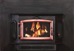 Shown w/ Hand-Rubbed Bronze Surround Also available as a Freestanding Stove Model 2500 Specifications Width: 32½ Height: 24 Depth: 27½ Firebox: 3.5 cu. ft.