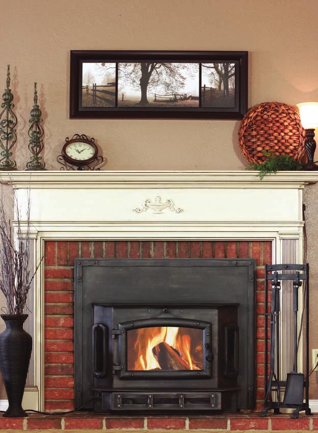 You can expect to get 7 to 8 times the heat from your wood supply when burned in a fireplace insert rather than an open fireplace.