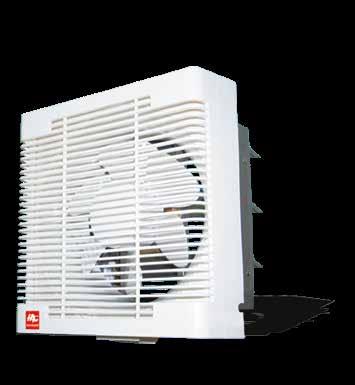 WALL MOUNT VENTILATING FANS [LOUVER] 20HLES Refreshes your surroundings Automatic shutters Durable plastic casing and light weight Removable oil receptacle that collects grease or oil dripping