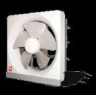 WALL MOUNT VENTILATING FANS [METAL] 20HMES 25HMES Refreshes your surroundings Automatic shutters Metal Body Removable oil receptacle that collects grease or oil dripping Effectively drives out foul