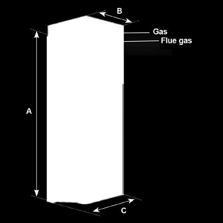 Detail of Premix burner Condensate connection diameter mm 32 Gas