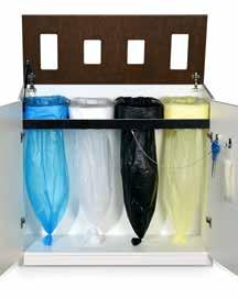 Solutions for indoor use Bin Multi 4 in various open positions Bin Multi Cup in