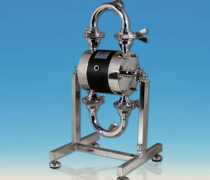 Aseptic EHEDG series Keeping your process clean Tapflo Aseptic series pumps are designed for service in pharmaceutic-, biotech- and food industries