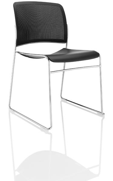 the range Black plastic seat and back Available with or without arms Plastic seat and back - available in light