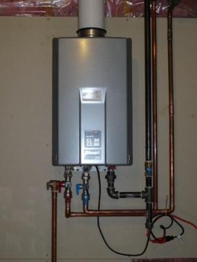 On-Demand Tankless Water Heaters For purposes of this survey, the term on-demand tankless water heater means an instantaneous-type unit which heats water but stores no more than one gallon of water