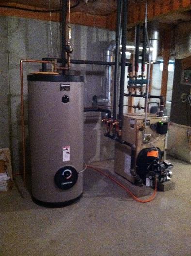 Indirect Water Heater Note, an indirect water heater means a product which heats water via a dedicated loop on a natural gas, oil, or propane boiler.