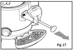Reassemble the bowl, rod and mixing paddle by reversing the disassembly instructions Removing the tap Place the bowl on a flat