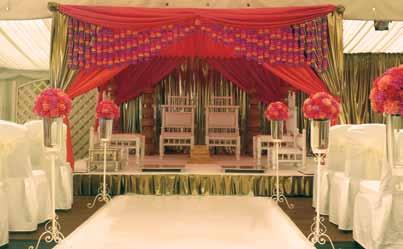 wedding stage, bringing the centre of