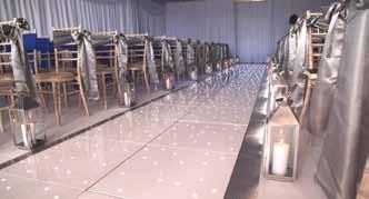 We are even able to create any size dancefloor for any type of event or wedding, for example; we can create an LED starlit