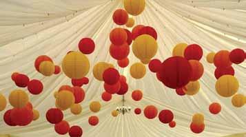 Paper lanterns give a charismatic effect to your event and