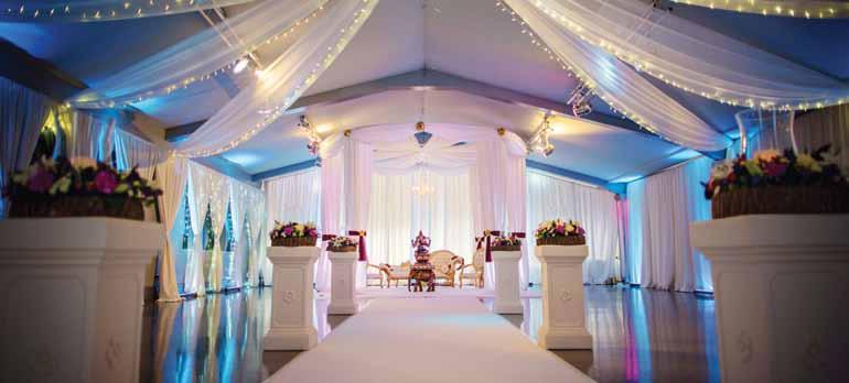 Mandaps ostensibly take the centre stage of the wedding ceremony, creating a striking, elegant setting for vows to be addressed.