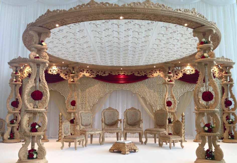 x4 Pillar - 2995 x6 Pillar - 3095 The Ishani The Ishani Mandap is available in both 4 and 6 pillar options (prices are detailed below).