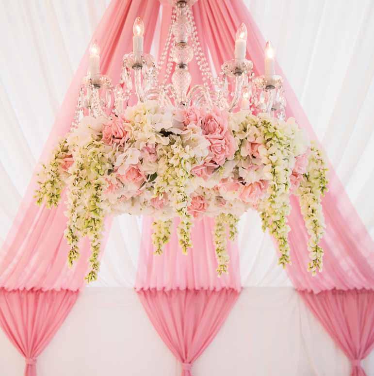 Ceiling Designs Ceiling drapes and decor can add that extra touch of glamour and elegance to any venue.