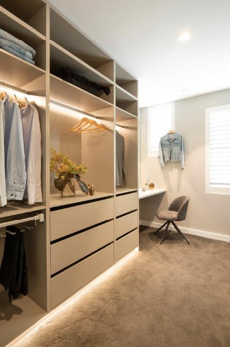 "This is one of the most impressive walk-in wardrobes that I have ever seen on The Block," said