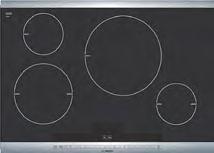44 Cooktops Induction Cooktop Specifications FREE PAN * INCLUDED * FREE PAN * * INCLUDED 36" 30" 36" 800 Series 800 Series 500 Series Model Numbers NIT8665UC Black w/ Stainless Steel Trim NIT8065UC