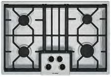 Operation of Cooktop Cooktop Design Coordinates with Bosch Wall Ovens Low-Profile Design for a More Integrated Appearance Centralized Controls for Easy Use and More Intuitive Operation of Cooktop