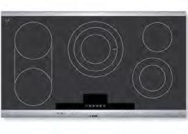 48 Cooktops Electric Cooktop Specifications FREE PAN * ** INCLUDED FREE PAN * ** INCLUDED * * 36" 30" 36" 800 Series 800 Series 500 Series Model Numbers NET8654UC Black w/ Stainless Steel Trim