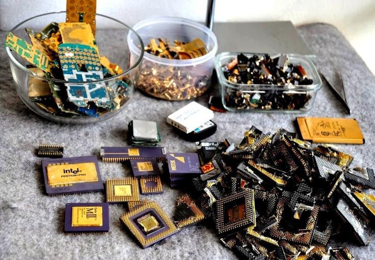 Resource recovery from E-waste onon toxic components-such as iron, steel, copper and gold- are valuable, so are more frequently recycled than toxic ones.