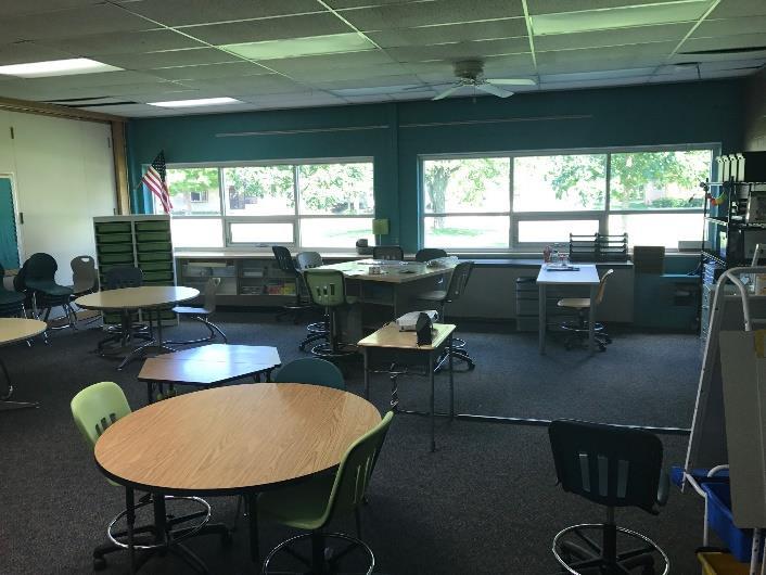 GREENLAND ELEMENTARY SCHOOL Greenland Elementary is getting ready for the start of the new school year! Classroom cleaning and setup is complete while final cleaning is underway in the corridors.