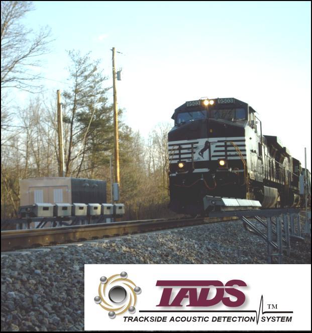 TADS is designed to provide a means of monitoring roller bearings and identifying those with