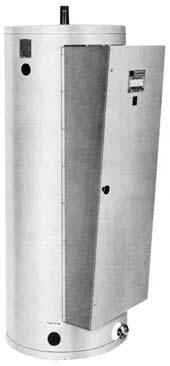 3-16 COMMERCIAL ELECTRIC WATER HEATERS DRE-52, 80, 120 GLASS-LINED TANK Three sizes: 50, 80 and 119 gallon capacity. Tank interior is coated with glass specially developed by A.O. Smith Ceramic Research for water heater use.