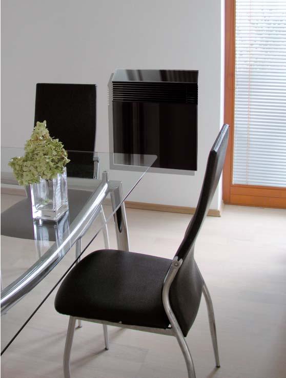 ECOFLEX G glass convector with electronic