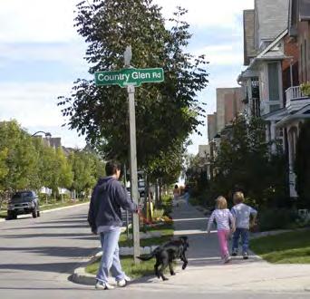 Whether public or private, key Winston Road Neighbourhood streetscape elements include: The delivery of streets designed for all modes of transportation providing for safe and comfortable