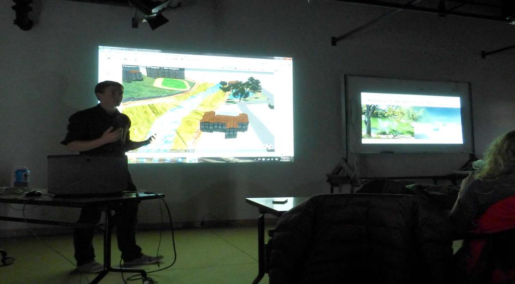 CityEngine model for Restoration of Riparian zone: Restoration,