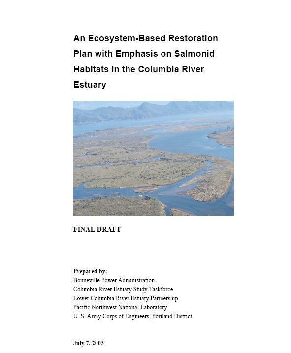 Background: Past Efforts 159 Plan(2002)-Habitat Creation-1 of 5 restoration strategies LCREP Report