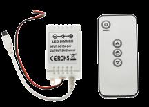 LED STRIP 12V DIMMER infra controller The 3 keys controller is suitable for controlling the dimmer and to increase or decrease the