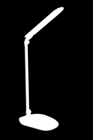 LED DESK LAMP FOLDABLE TOUCH The 10W neutral white color temperature desk lamps light intensity can be controlled with touch panel.