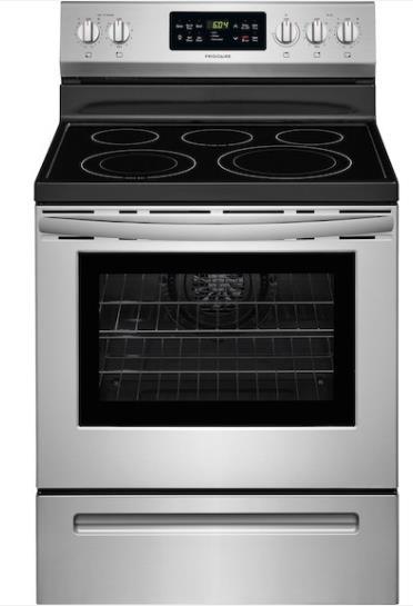 CFEF3056TS 822-30764 29.9 x 47 x 29.3 SpaceWise Expandable Elements Elements expand to your cooking needs. One-Touch Self Clean Self clean options available in 2, 3 and 4-hour cycles.