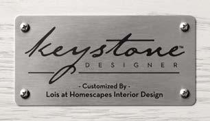 stainless steel, laser etched nameplate to each piece of furniture that you design specially for your client.