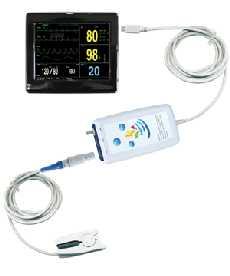 Patient Monitor PM60D (ECG, SPO2, NIBP, PR) PM60D Patient Monitor is a portable device, designs with modularization, and can be freely combined for single-parameter or multi-parameter monitor.