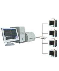 Patient Monitor CMS9000 Central Monitoring System Features Networked to CMS9000 patient monitor Optional dual-screen display Up to 64 bedside monitors connectable High-resolution display of 32