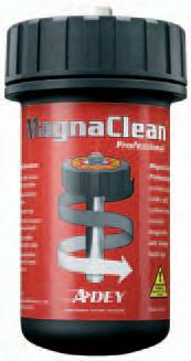Magnaclean Professional MagnaClean Professional is a proven, fullflow, magnetic filter designed to tackle all central heating systems removing virtually 100% of the suspended black iron oxide.