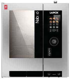 NABOO Model Capacity 10 x 1/1 GN Distance between layers mm 70 Number of meals 80 / 150 External dimensions mm 930 x 825 x 1040 h* Packing dimensions mm 1000 x 990 x 1250 h Electric models Boiler