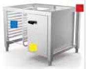 NAL061 RP04 2 STATIC HOLDING CABINET, SLOW COOKING AND REHEATING - WITH CORE PROBE MCR031E 450 x 630 x 400 h 3 x 1/1 GN 0.7 Kw AC 230 V.