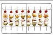 SPECIAL GRID FOR COOKING SPIT MEATS STAINLESS STEEL SKEWERS