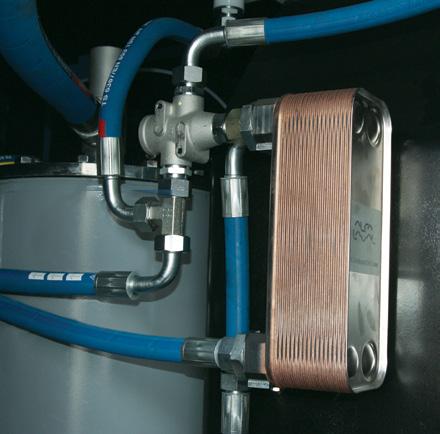 Heated water is used in the water central heating system or domestic hot water system.
