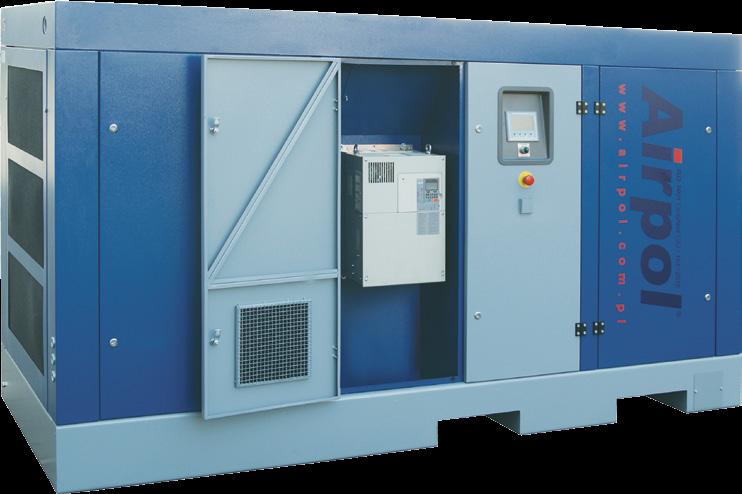 8 SCREW COMPRESSORS WITH FREQUENCY INVERTER PR KPR PRT KTPR with motor power from 5,5 kw to 315