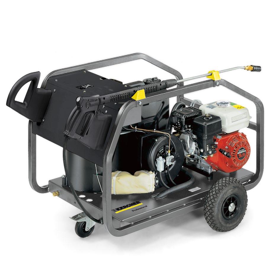 HDS 801 D Mobile hot water high-pressure cleaner with comubstion engine for the universal use where no power supply is available.