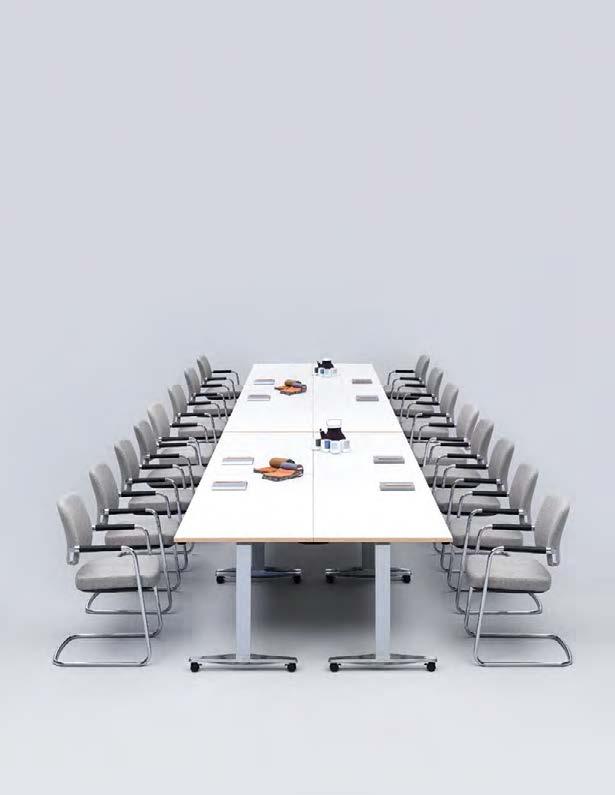 Table Systems 095 USER FRIENDLY FOLDING Pivot Pivot tables actively adapt and change with the needs of today s training, meeting and conference environments.
