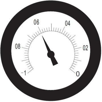 If the barometer is larger than -0.07, the suction hole may be blocked. Lift the suction arm and then lower it to solve.