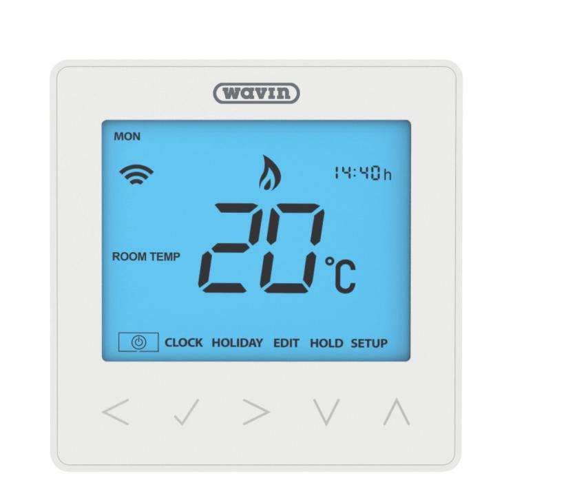 Holiday In thermostat mode, the holiday function reduces the set temperature in your home to the frost protection temperature setting (see page 23).