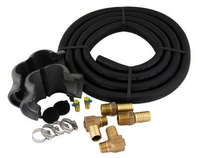 Accessories/Pipe/Fittings Hose Kits Geo-Flo hose kits significantly cut installation time by providing all of the fittings needed to connect a geothermal heat pump to a Geo-Flo flow center.