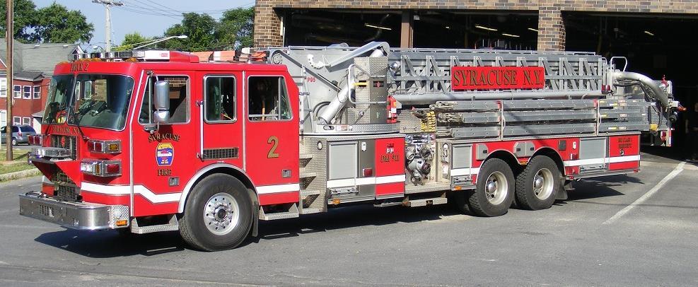Syracuse Truck 2 is a 2007 Sutphen 95 tower, with