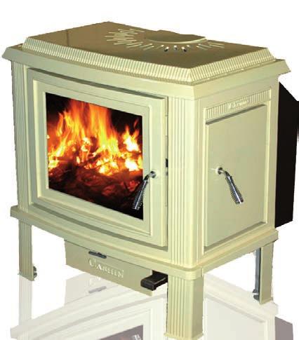 All models can be fitted with a central heating boiler without reducing the combustion.